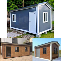 Conteneur habitable à toit en pente, maisons préfabriquées, matériaux de construction assemblés, conteneur magasin de proximité