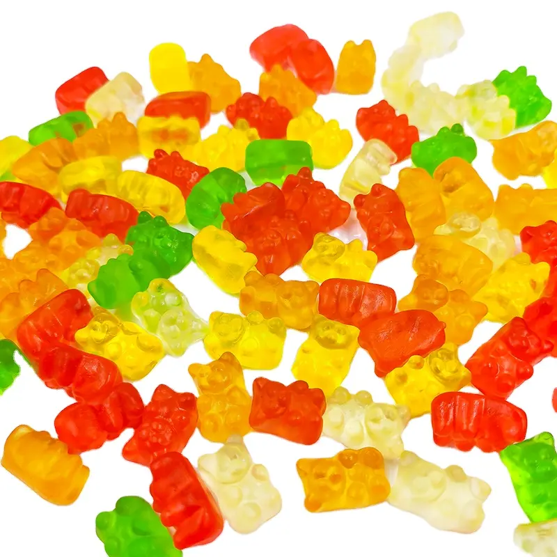 Gummy candy bear maker wholesale chewy candy fruit toys bulk custom candy