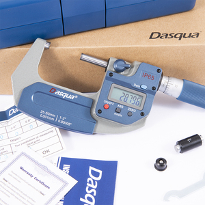 DASQUA <b>Range</b> 25-50mm Accuracy 0.003mm IP65 Wireless Data Transmission Digital Outside Micrometer With Large LCD Screen 4410-2410 - Product Image 1