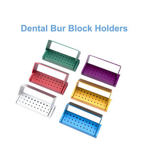 10 16 24 40 fori porta blocchetto dentaria scatola di disinfezione autoclavabile sterilizzatore FG/RA/CA Burs odontoiatria materiali di laboratorio - Product Image 2