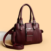 Neue Plissierte Design-Reißverschluss-PU-Tasche Faltbare Große Damen-Umhängetasche Modische Vielseitige Handtasche Stückpreis