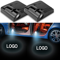 AlcantaLED Universal inalámbrico LED puerta bienvenida láser proyector fantasma sombra noche luz Kit para coches nueva condición