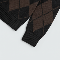 Pull décontracté en laine d'agneau, col rond, manches longues et bordures côtelées, pull pour homme