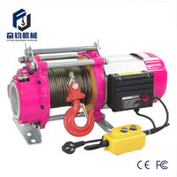 Treuil électrique à câble en acier de 8 mm, machine de levage à commande au sol, capacité de charge de 1500 kg, vitesse de levage de 14 m/min, garantie d'un an