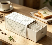 Caja de Regalo de Cartón Ecológica con Logotipo Personalizado al por Mayor, Caja de Cartón para Bolsitas de Té, Café, Alimentos, Empaque de Marca Privada