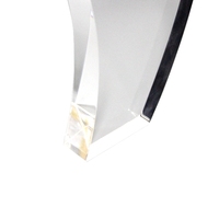 Plaque de récompense en acrylique transparent moderne en forme d'étoile pour la cérémonie de reconnaissance des employés
