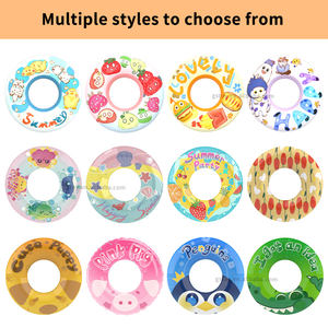 恐竜フルーツ漫画デザイン水泳チューブリング子供用プールフロートビーチスイミングパーティーおもちゃ子供用インフレータブルスイミングリング - Product Image 3