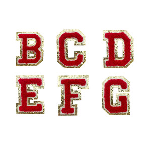 26 chữ cái tiếng anh thêu bản vá máy <span class=keywords><strong>t</strong></span>ính PVC cho quần áo Công nghệ vải 3D cho áo khoác ngọn và nhiều hơn nữa xuyên biên giới - Product Image 3