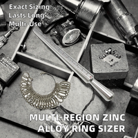 Anillo Medidor de Acero Inoxidable Strong Ostrich, Herramienta de Medición de Joyería para EE. UU./Reino Unido/Hong Kong/UE/JP/KR, Ajustador de Talla de Anillos, Herramientas para Hacer Joyería DIY
