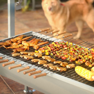 99 ซม.สแตนเลสเชิงพาณิชย์ถ่าน Rotisserie ย่างความจุ 50 กก.สําหรับแกะหมูหมูสําหรับบ้านบาร์บีคิว - Product Image 3