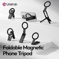 Trépied magnétique en aluminium ULANZI MA60 pour les séries 17/16/15/14 |   Bâton de selfie pliable avec aimant N52 pour vlog de voyage, noir