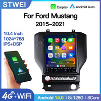 Autoradio stéréo GPS Navi multimédia STWEI Android14 pour Ford Mustang 2015-2021, écran de style Tesla, DSP, Carplay Auto