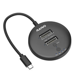 2 Bays aracı ücretsiz Mini USB 3.2 Gen2x2 NVMe / 12 + 16 PIN AHCI M.2 SSD yerleştirme istasyonu teksir 20Gbps katı hal sürücü Dock - Product Image 3