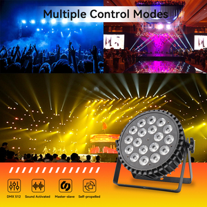 18*10W Nhôm dẫn mệnh đèn <span class=keywords><strong>DMX</strong></span> 512 bên câu lạc bộ disco chiếu sáng RGBW 4in1 dẫn mệnh có thể Đèn sân khấu - Product Image 3