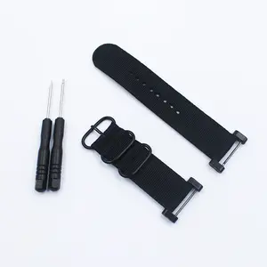Bracelet de montre en nylon pour Suunto Core, bracelet de Sport de remplacement en Nylon tissé de qualité supérieure avec boucle en métal pour montre intelligente Suunto Core