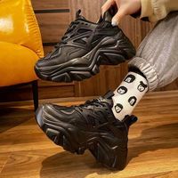 Nouvelles Chaussures Décontractées Femme 2026 à Semelle Épaisse Tout Blanches – Baskets Confortables en Maille à Plateforme Vente en Gros Usine