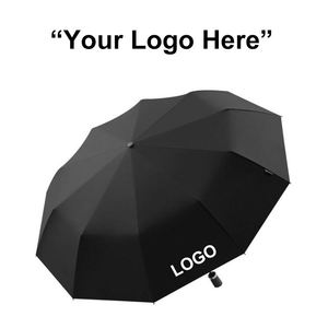 Sombrilla de 10 Varillas con 70% de Protección UV, Parasol Publicitario Manual Ampliado para Negocios, Fabricante Directo de Stock para Adultos - Product Image 2
