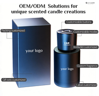 Difusor de Aroma Inteligente de Vidrio Esmerilado Personalizado, Ambientador para Auto con Logotipo Personalizado |   Difusor de Aroma para Autos, para Uso Corporativo