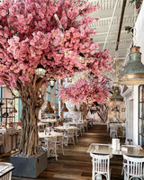 Fleurs de cerisier artificielles sur mesure, faites à la main, grand format, pour la décoration de mariage et de la maison