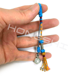 Novedad: Colgante de Reloj con Borla de Cuentas de Resina Tejida a Mano - Product Image 6