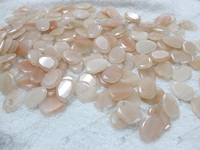 Perles plates en pierre d'aventurine rose à facettes pour la fabrication de bijoux