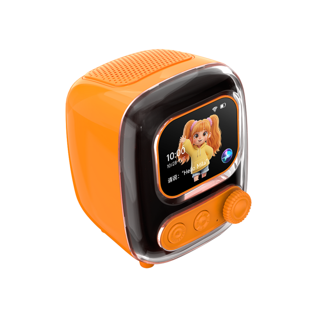 Portable AI Smart Speaker with Touch Screen, Bluetooth Wireless Stereo Sound, Alarm Clock Stopwatch Countdown TF Card Play