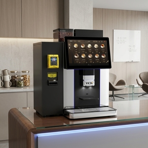 Machine à café expresso automatique TCN Bean to Cup avec écran tactile, 9 bars de pression, nettoyage automatique - Product Image 3