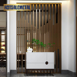 Panneaux de séparation de pièce en métal Hotsalemetal 200cm, couleur PVD personnalisée, séparateurs de pièce pour salles de banquet d'hôtels cinq étoiles - Product Image 3