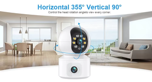 Icsee 4MP Wifi ống kính kép bé PTZ camera an ninh trong nhà không dây hai chiều mạng âm thanh với cảm biến CMOS - Product Image 4