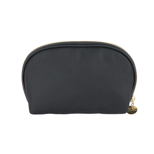 Étui de voyage en toile de coton avec logo personnalisé pour femmes, fabriqué en usine BSCI, sac à maquillage Senda en nylon RPET personnalisé, style féminin, fermeture éclair en métal doré - Product Image 4