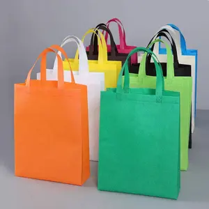 Printed Fabric Carry Shopping Tote Custom Manufacturer Low Price Recycled Non Woven Shopping Bag With Custom Logos Printed