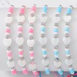 Elastici per capelli Z con perline, design a forma di cuore, multicolore, elastici, confezione da 2400 pezzi, per donne e ragazze, accessori. - Product Image 6