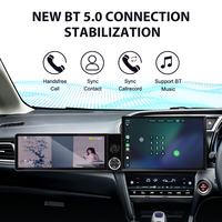 ZWNAV Pantalla de 13.1"+12.3" para Honda Shuttle 2015-2020, Unidad Principal Android 13 con Carplay, DSP, GPS, Radio Multimedia para Auto, Estéreo OEM