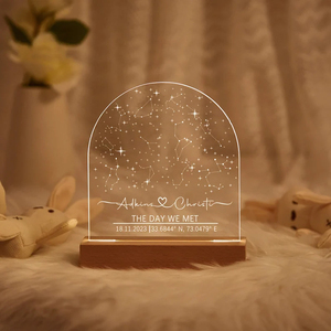 Prix de gros : Tableau de messages 3D LED rectangulaire en acrylique vierge réinscriptible avec base en bois de hêtre et support en bois, interrupteur USB, pour salon - Product Image 6