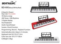BD Music Electronic Piano Synthesizer Teclado Musical Electronic Keyboard Semi-Professional 61 Keys for Sale