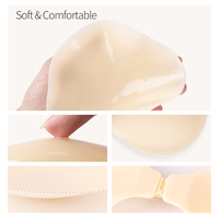 XW004 anti-poussière sans couture mince coupe ronde sans bretelles adhésif Silicone soutien-gorge grande taille femmes sous-vêtements invisibles