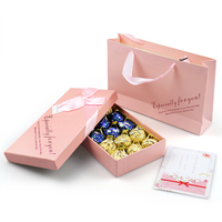 Umweltfreundliche Schokoladen-Geschenkbox Schokoladen-Süßigkeitenbox Lebensmittelbehälter Kraftpapier-Verpackung Luxus OEM Quadratisch Großhandel Süßigkeiten Cho-8