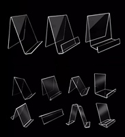 Support de livre en acrylique Support pour tablette Porte-revues Lucite Usine Chevalet de livre en acrylique personnalisé pour affichage Livre Cahier Feuille de musique