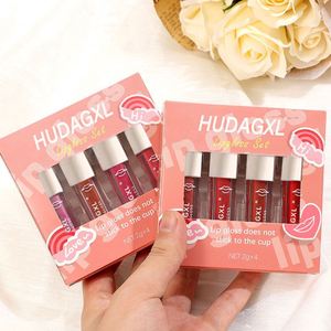 Hudagxl Coffret Cadeau de 4 Teintures à Lèvres Longue Durée Effet Brillant Anti-Transfert - Product Image 4