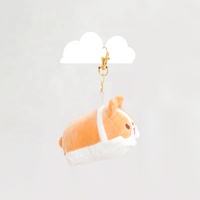 Porte-clés corgi en peluche super moelleux, OEM, nouvelle collection