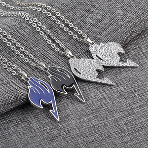 Collier tendance en chaîne à maillons en forme de cœur, style anime <span class=keywords><strong>Fairy</strong></span> <span class=keywords><strong>Tail</strong></span>, pour homme, vente en gros - Product Image 3