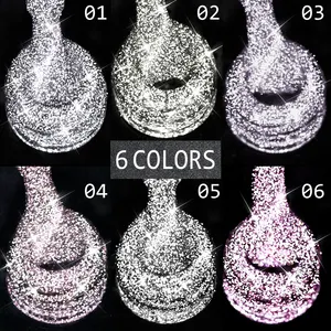 OEM Color Chart High Quality Gel Polish Change Label Available Glitter Cat Eye Gel Nail Polish