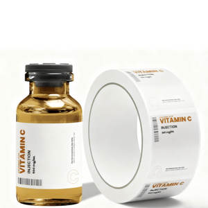 Tem nhãn cuộn tự dính chống thấm tùy chỉnh, logo riêng, nhãn dán PET trắng dùng cho chai thuốc, nhãn dược phẩm - Product Image 3