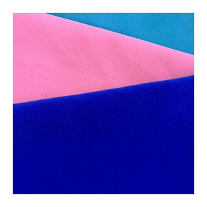 Tessuto in <span class=keywords><strong>Velluto</strong></span> Floccato di Poliestere <span class=keywords><strong>Rosa</strong></span> all'Ingrosso per Tappezzeria - Product Image 6