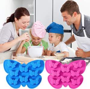 Moule à glaçons en silicone en forme <span class=keywords><strong>de</strong></span> papillon, moules à cire fondue, moules à <span class=keywords><strong>chocolat</strong></span>, moules à bonbons, moules à pâtisserie - Product Image 4