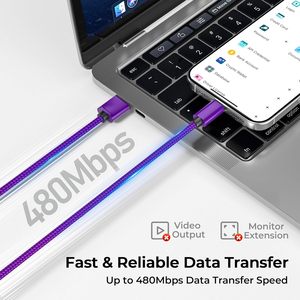 Wholesale 1m 3ft 60w <b>Usb</b> Type c Mobile Phone Fast Charging <b>Cable</b> for Iphone Samsung Galaxy xiaomi huawei - Product Image 3