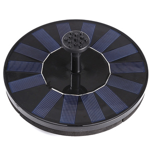 ปั๊มน้ำพุโซลาร์เซลล์กลางแจ้ง XiMan Black <span class=keywords><strong>Mini</strong></span> Float พร้อมไฟ LED วัสดุ ABS กันน้ำ เส้นผ่านศูนย์กลาง 12 นิ้ว สำหรับตกแต่งสวน - Product Image 3