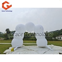 Arche de ballons gonflables personnalisée avec lumières LED, arche de nuage gonflable pour événements pour décorations