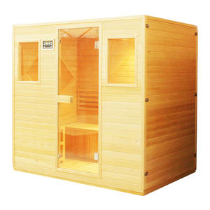 Salles de sauna traditionnelles d'intérieur populaires Vente chaude de sauna à vapeur pour 4 personnes - Product Image 3