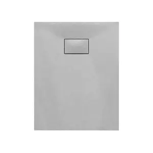 Msmd — plateau de douche SMC 90x70 à personnaliser, Base de douche avec motif en pierre, poêle de salle de bains, 110 couleurs, drainage rond OEM